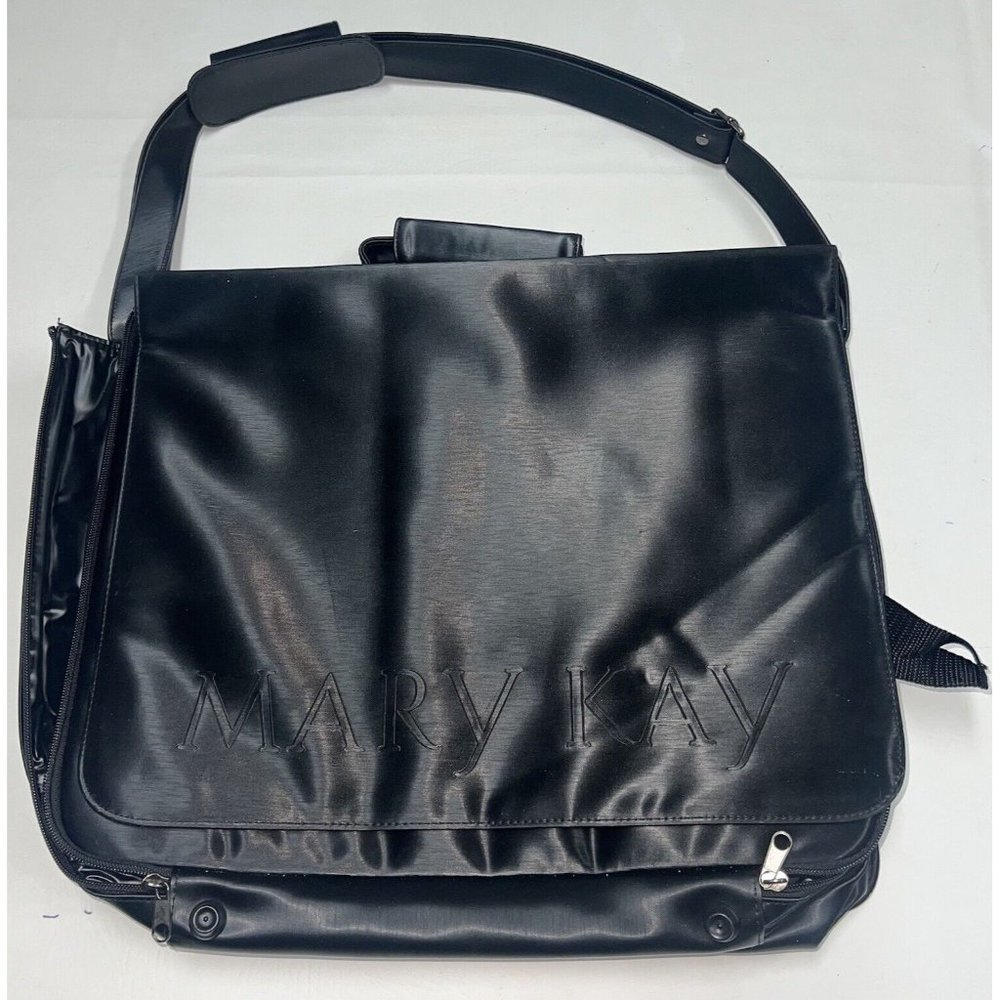 Mary Kay Consultant Organizer Bag Storage Tote Shoulder Strap Large Black Makeup